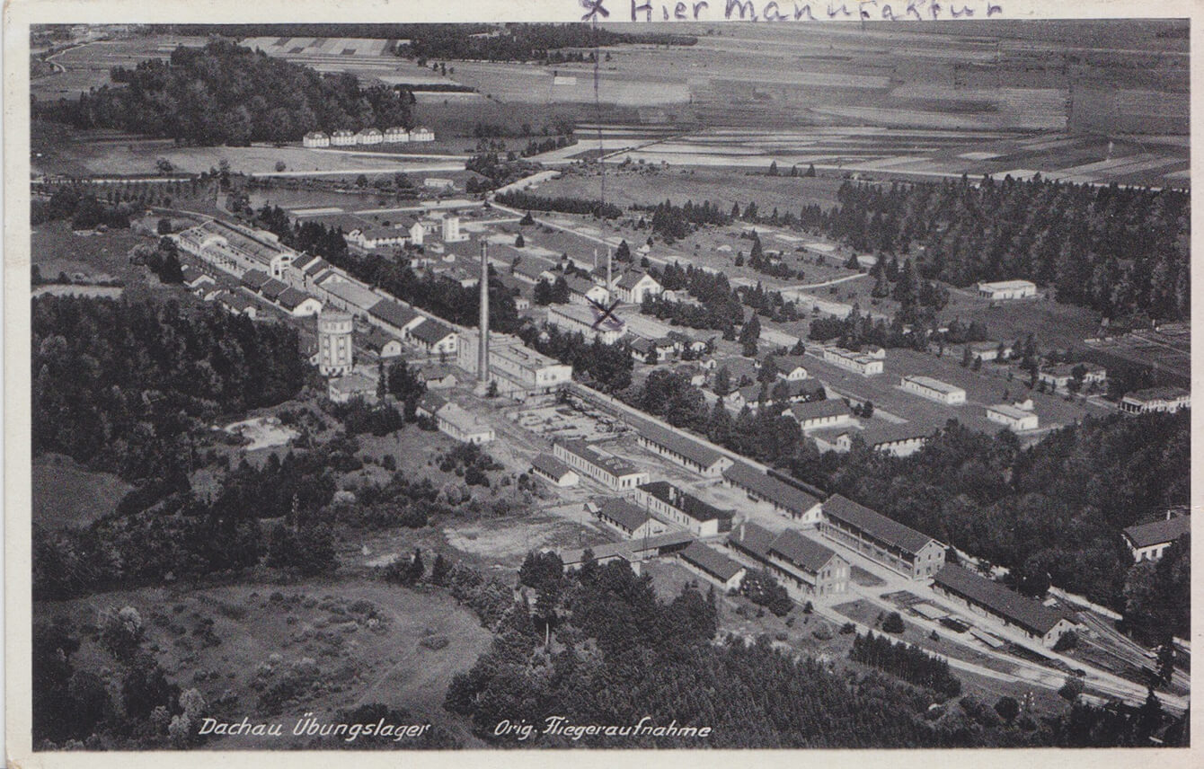 Postkarte mit SS-Übungslager aus dem Jahr 1938. 