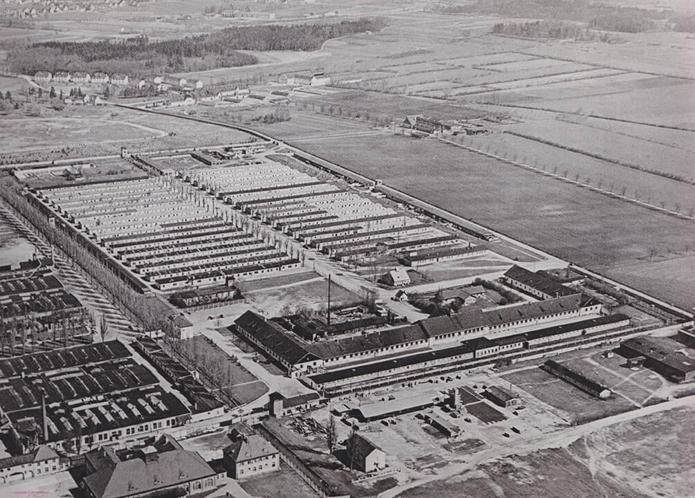 Postkarte der „Wohnsiedlung Dachau-Ost“, Mitte der 1950er Jahre.