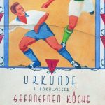 Urkunde für ein Fußballturnier im KZ Dachau (Archiv der KZ-Gedenkstätte Dachau). (Zuschnitt)